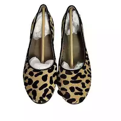 Adam Tucker Me Too Genuine Calf Hair Large Print Jaguar Flat Size 7.5M • $30