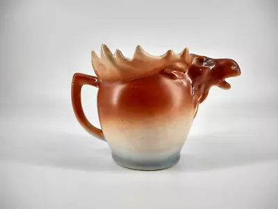 Vintage Hand Painted Ceramic Moose Elk Creamer Czechoslovakia Collectible • $12.99