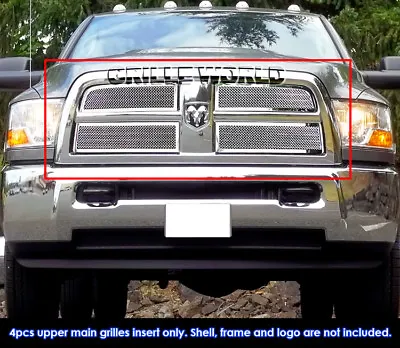 $130.99 • Buy Fits 2010-2012 Dodge Ram 2500/3500 Stainless Steel Mesh Grille Insert