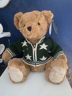 £45 • Buy Harrods 2022 Christmas Bear Louie 32cm Foot Dated Annual Xmas Bear Cardigan