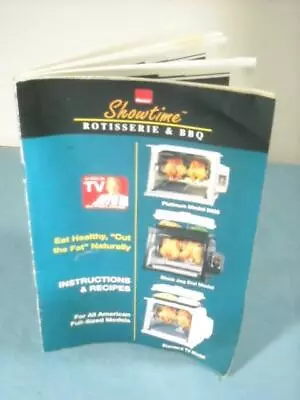 $19.99 • Buy Ronco Showtime Rotisserie Bbq 5000 Replacement Manual, Instructions, Recipes