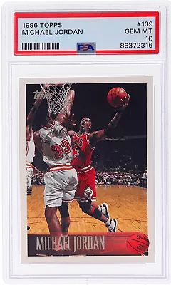 1996 Topps #139 Michael Jordan PSA 10 • $91
