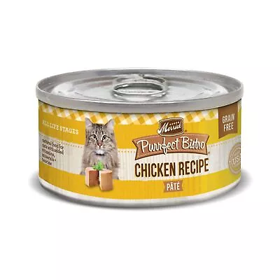Merrick Purrfect Bistro Grain Free Wet Cat Food Chicken Recipe Pate - (24) 3 ... • $55.95