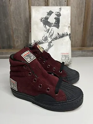 Vintage 1986 NOS RARE Vision Street Wear Skate Burgundy  Shoes Size 12 NIB KIDS • $200