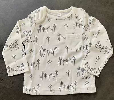 Baby Clothes - MORI Long Sleeved T-Shirt 6-9 Months - Soft Organic Cotton • £7