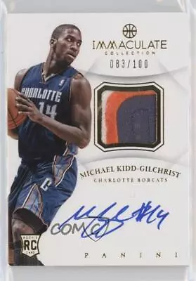 2012-13 Panini Immaculate /100 Michael Kidd-Gilchrist RPA Rookie Patch Auto RC • $40.76