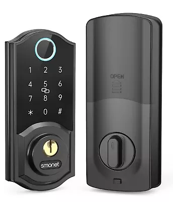 SMONET Fingerprint Smart Lock Deadbolt Keyless Entry Door Lock Digital Keypad US • $119.99