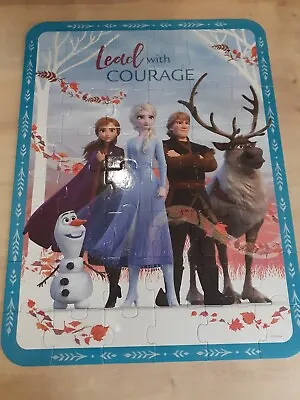Marks And Spencers Disney Frozen Puzzle In Box Complete Glitter Embossed • £5