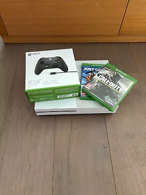 Microsoft Xbox One S 500GB Console With Brand New Controller And Games- White • $300