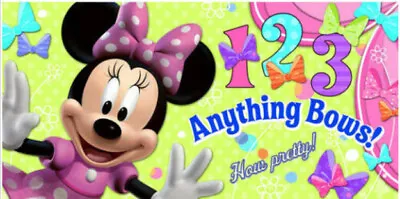 Disney MINNIE MOUSE Anything Bows Scene Setter Birthday Party Wall Banner Poster • $7.89