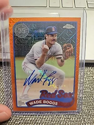 2024 Topps Silver Pack Wade Boggs Orange Auto 15/25!!! Red Sox • $99.99