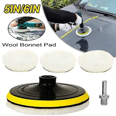 £7.29 • Buy 5pcs 6 Inch Car Buffing Polishing Pads For Drill Sponge Kit Waxing Foam Polisher