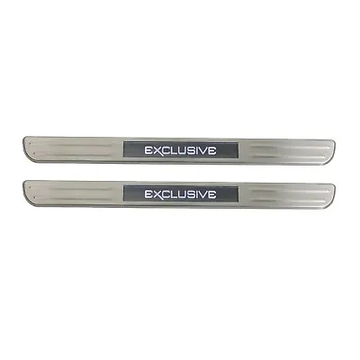 Door Sill Scuff Plate Illuminated For VW Golf Mk7 2015-2021 Exclusive Steel 2x • $89.99