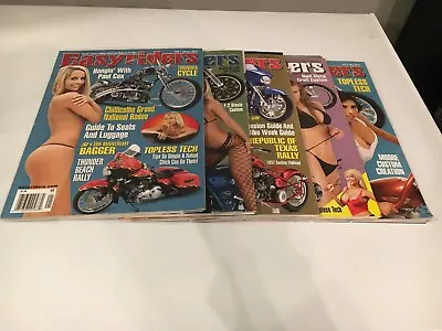 EASYRIDER Magazine Lot 2010 PARTIAL YEAR 5 ISSUES Centerfolds Motorcycle JAN-MAY • $10