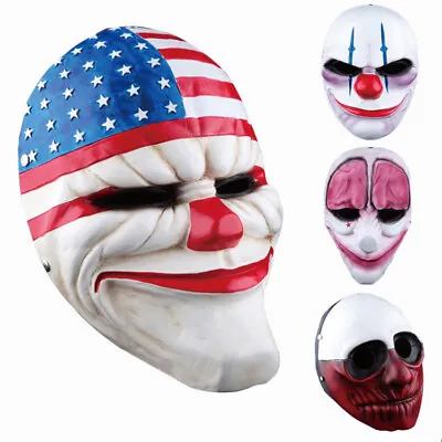 £27.23 • Buy Payday Mask Heist Joker Chains Wolf Hotxon Dallas Halloween Cosplay Costume Prop