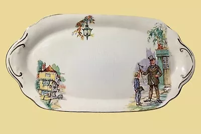 Vintage J&G Meakin Sunshine David Copperfield Sandwich Serving Plate Tray 27cm • $29.95