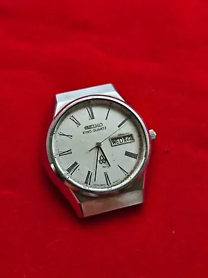 Seiko King Quartz 80s Dress / Casual Roman Numeral Mens Watch • $49.95