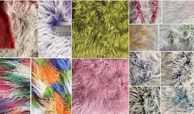 $24.99 • Buy Long Pile/Mongolian Faux Fur Fabric Pieces