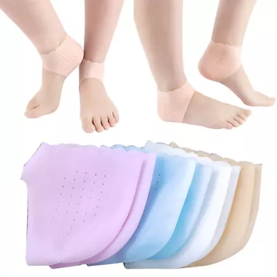 1Pair Gel Silicone Moisturizing Heel Socks Cracked Foot Skin Care Protectors US☆ • $2.43
