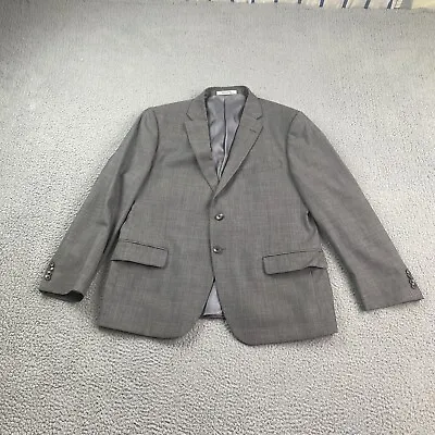 Joseph Abboud Blazer Mens 44S Slim Fit Gray Wool USA Made Suit Jacket Sport Coat • $38.88