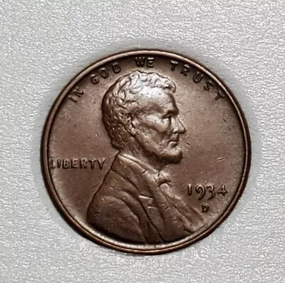 1934 D Lincoln Wheat Penny Higher Grade #c2956 • $5.95