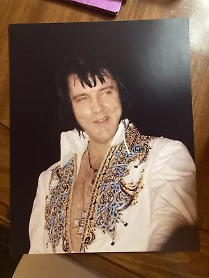 Elvis Presley 8X10 Original Photo With Photographer Stamp On Reverse —Leech • $85