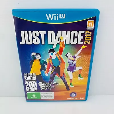 Just Dance 2017 (Nintendo Wii U 2016) AUS PAL Complete Tested/Working • $11.19