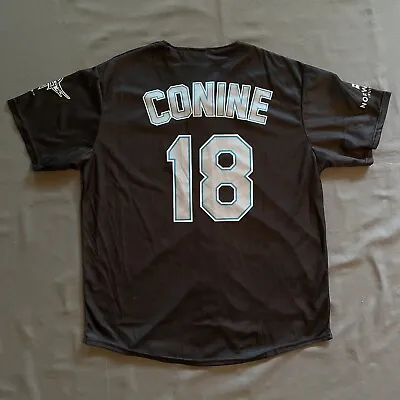 Jeff Conine Miami Marlins Jersey Mens XL Black Baseball MLB Used • $19.85