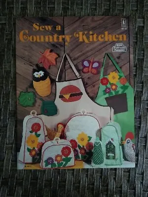 Vtg Sew A Country Kitchen Full Sized Patterns Appliance Covers Apron  • $9