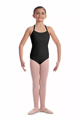 £11.50 • Buy Mirella Bloch SALE Girls Camisole Leotard Lace Bodice X Back Dance M1546C Black