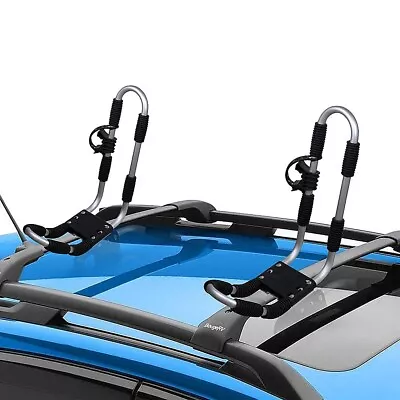 Roof Mount Car J-Bar Rack Kayak Canoe Surfboard Surf Snow Mount Cross Bar • $131.95