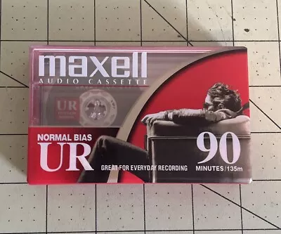 Maxell UR-90 Normal-Bias Cassette Tapes Singles Tape Vintage Sealed • $9.99