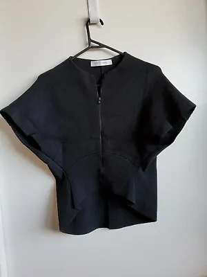 $89.90 • Buy Scanlan Theodore-size S-crepe Knit Beautiful Black Blouse Top