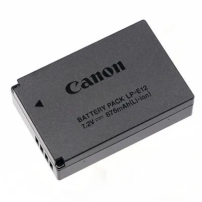 Genuine Original Canon LP-E12 Battery For EOS M M2 M10 M50 M100 100D LC-E12 • $32.99