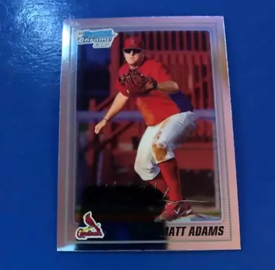 2010 Bowman Chrome ** 1ST BOWMAN CHROME ROOKIE ** #BCP14 Matt Adams RC • $11.24