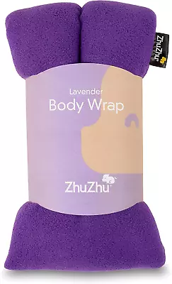 Zhu-Zhu Lavender Body Wrap - Microwavable Wheat Bag - Purple Fleece - Soothing • £13.61