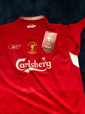 £100 • Buy Liverpool European Champions League Original Final Shirt 2005