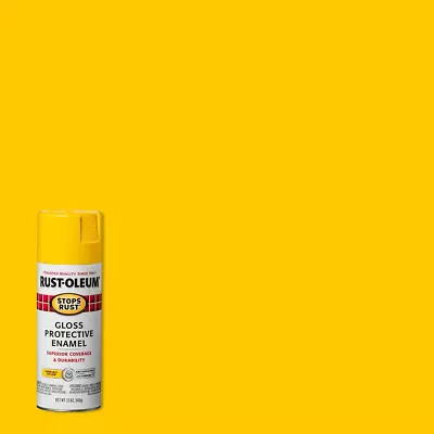 12 Oz. Protective Enamel Gloss Sunburst Yellow Spray Paint • $8.89