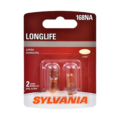 Sylvania LongLife 168NA Two Bulb Front Side Marker Light Replace Plug Play Fit • $11