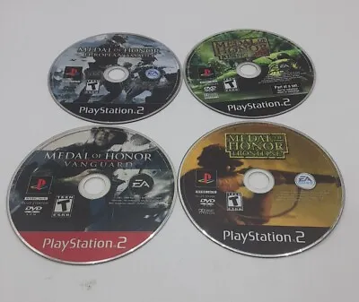 PS2 Medal Of Honor Game Lot Of 4 Rising Son Vanguard Front Line European Assault • $19.99