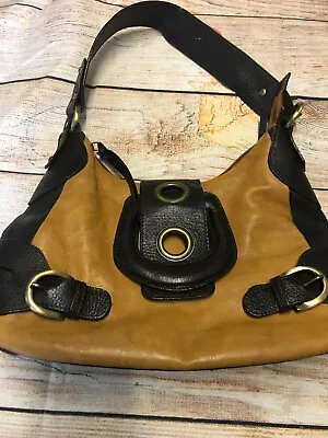 Sophia Visconti Women's Handbag Saddle Brown And Dark Brown Leather • $50