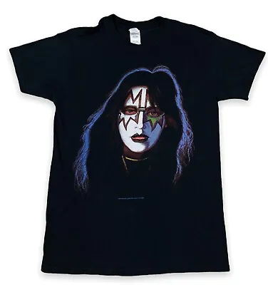 2014 KISS Catalog ACE FREHLEY Bust Glowing Blue Graphic Band Shirt Gildan Sz S • £17.83