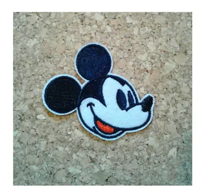 Mickey Mouse - Cool - Classic Side View - Retro - Embroidered Iron On Patch  • $3.49