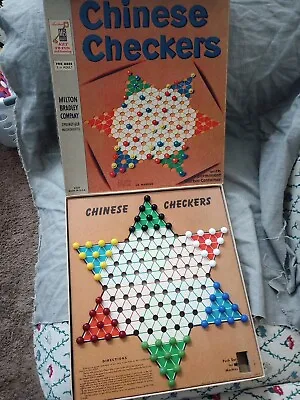 Vintage 1962 Chinese Checkers #4409 By Milton Bradley - Complete In Box -  • $14.99