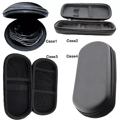 Microphone Headphone Headset Soft Lined Hard Shell Protective Cases And Holders • £3.99