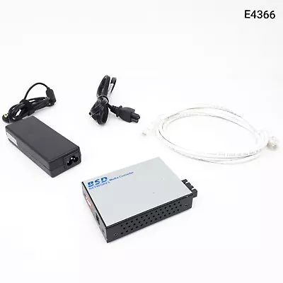 BSD Media Converter Networks 10 100 TX To 100SC 20Km W/Adapter And Cable E4366 • $8.06
