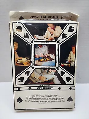 Vintage Koby's Kompact Kolapsible Card Table Gin Rummy Road Trip Vacation • $8.43