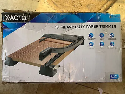 $125 • Buy X-Acto Heavy-Duty Wood Paper Trimmer 18” Self Sharpening Heavy Duty Safety Latch