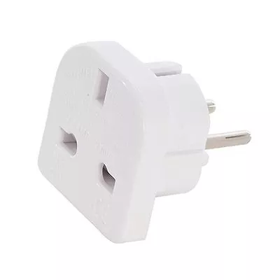 £5.95 • Buy EU To UK Euro Europe European CE Approved Travel Adaptor Plug 2 Pin Adapter P39