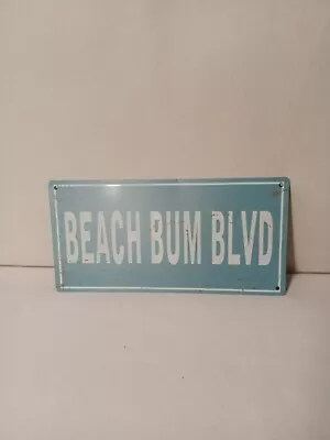 $7.99 • Buy Beach Bum Blvd  Beach Bum Sign, Sign Metal Wall Decor